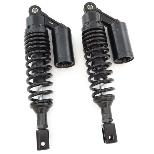 All Black Adjustable Remote Reservoir Shocks - Eye To Clevis - 320-330mm Suzuki