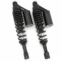 Black Remote Reservoir Motorcycle Shocks - Eye To Clevis - 350-360mm for Honda