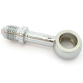 Straight Chrome Banjo Brake Line Fitting - Size #3 - Fits 10mm or 3/8" bolt