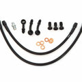 Black Stainless Brake Line Kit - Direct Mount - Honda CB360/450/500/550/750