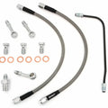 Stainless Steel Brake Line Kit w/Brake Pipe - Clear - Honda CB450K/500/550/750