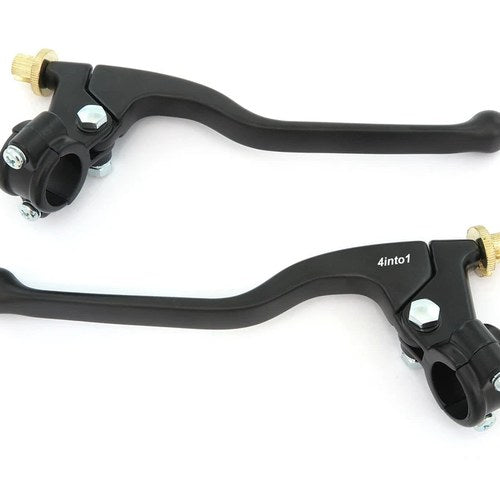 Yamaha GP Lever Perch Assembly Set - Clutch + Drum Brake - Black - 7/8"
