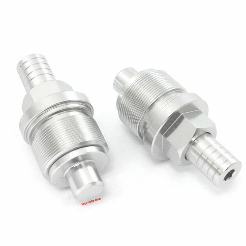 TTR400 Preload Adjuster Set - 35mm - Silver - MT250 CB450 CB500 CB550 CB750