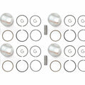 4 Piston Kits - Standard Bore - Honda CB750 CB750F Dohc - Rings Clips & Pins