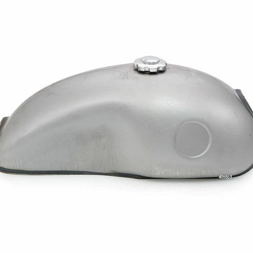 The Mojave Cafe Racer Gas Tank - Raw Steel - Motorcycle Retro Scrambler Classic