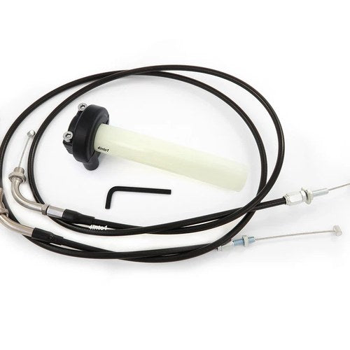 Throttle Push Pull Cable Set with Black Throttle Tube - Honda CB360 CL360 CJ360