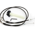 Throttle Push Pull Cable Set with Black Throttle Tube - Honda CB360 CL360 CJ360