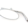 Universal Chrome Oval Shaped Mirror 10mm Left Right Honda Kawasaki Suzuki Yamaha