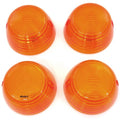 Honda Amber Turn Signal Lens Set - 33402-268-672 - CB100 CB125 CB200 CB350 CB400