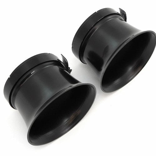 Set of 2 Black Shorty Velocity Stacks - 54mm - Honda CM400 CX500 CB900 Cbx