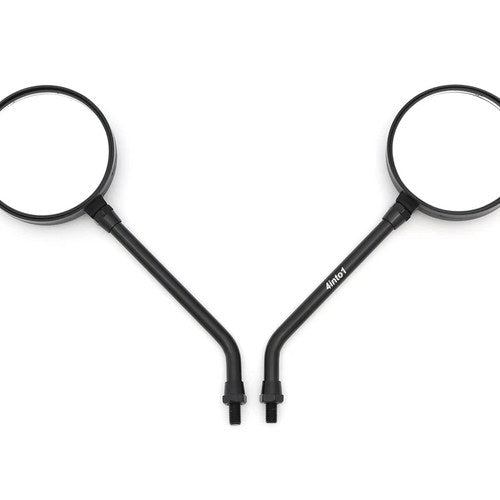 Set of 2 Reproduction Kawasaki Style Black Mirrors - KZ900 Z1 KZ1000 Ltd Mirror