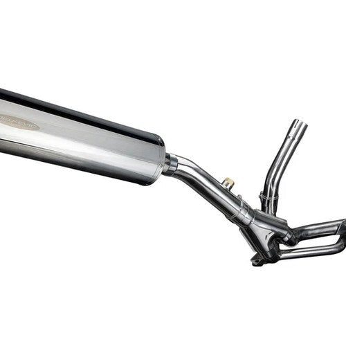 Delkevic Slip-On 18" Stainless Oval Muffler Suzuki DL650 V-Strom - 04-11 Exhaust