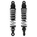 Adjustable Black Chrome Performance CNC Shocks - Eye / Eye - 310-320mm for Honda
