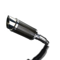 Delkevic 8" Carbon Slip-On Round Muffler - Kawasaki Versys-X 300 - 17-21 Exhaust