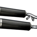 Delkevic 18" Carbon Fiber Slip-On Oval Muffler - Kawasaki ZG1000 - 86-06 Exhaust