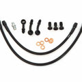 Short Stainless Steel Brake Line Kit Clubman Drag Bars - CB360/450/500/550/750