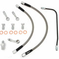Short Stainless Steel Brake Line Kit Clubman Drag Bars Honda CB450K/500/550/750