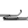 Delkevic 2-2 Exhaust Stainless 16" Curved Out Mufflers Kawasaki Vulcan 900 06-18