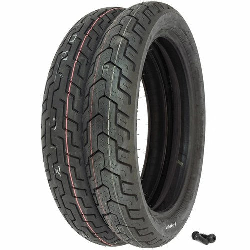 Dunlop D404 Tire Set - VF700C 84-85 VF750C 82-83 - Tires and Valves