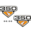 Side Cover Emblems - Left & Right - Honda CB350G CB350K CL350K5 - 1973