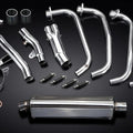 Delkevic Full 4-1 Stainless Exhaust 17" Tri-Oval Muffler Honda CB1100A - 13-14