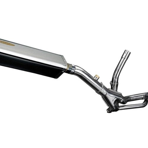 Delkevic 17" Stainless Tri-Oval Muffler - Suzuki DL650 V-Strom - 12-16 Exhaust