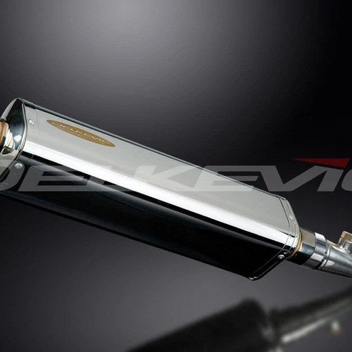 Delkevic 17" Stainless Steel Tri-Oval Muffler - Honda Silver Wing FSC600 - 02-14