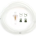 5 Feet 1/4" 6mm Clear Motorcycle Fuel Line Kit with Clear Fuel Filter & Clips