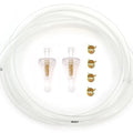 5 Feet 1/4" 6mm Clear Motorcycle Fuel Line Kit with 2 Clear Fuel Filter & Clips