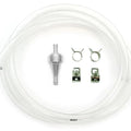 5 Feet - 1/4" 6mm Clear Fuel Line Kit with Titanium Aluminum Fuel Filter & Clips