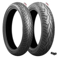 Bridgestone Battlax BT-46 Tire Set with Tires and Valves - Honda CB400T CB450T