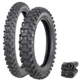 Metzeler MC360 Mid-Hard Tires & Tubes Set Moto Motocross Honda CRF250R 04-18