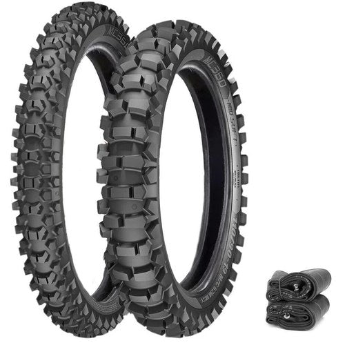Metzeler MC360 Mid-Soft Tires & Tubes Set Moto Motocross Honda CRF250R 04-18
