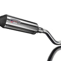 Delkevic 13.5" Stainless X-Oval Slip-On Exhaust - Kawasaki KLR650 KLR650E 08-24