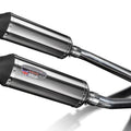 Delkevic 13.5" Stainless X-Oval Slip-On Exhaust Suzuki DL1000 V-Strom 2002-2012