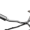 Delkevic Full 2-1 System 9" Stainless Oval Exhaust Kawasaki GPZ500S Ninja 87-09