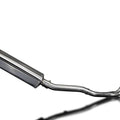 Delkevic Full 2-1 System 17" Stainless Tri-Oval Pipe Kawasaki GPZ500 Ninja 87-09