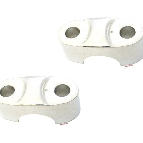 Set of 2 - Genuine Honda Chrome Handlebar Clamps 95014-22100 CA175 CL175 CB450