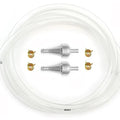 5 Feet SP1 1/4" 6mm Clear Fuel Line Kit w/ Titanium Aluminum Fuel Filter & Clips