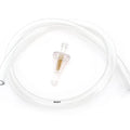 1/4" 6mm Clear Motorcycle Fuel Line & Clear Filter Set