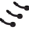 3 Pack 35 Degree Black Banjo Brake Line Fitting Size #3 Fits 10mm or 3/8" bolt