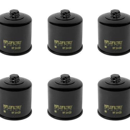 6 Hiflofiltro HF204RC Premium Racing Oil Filter Honda Kawasaki Suzuki Yamaha ATV