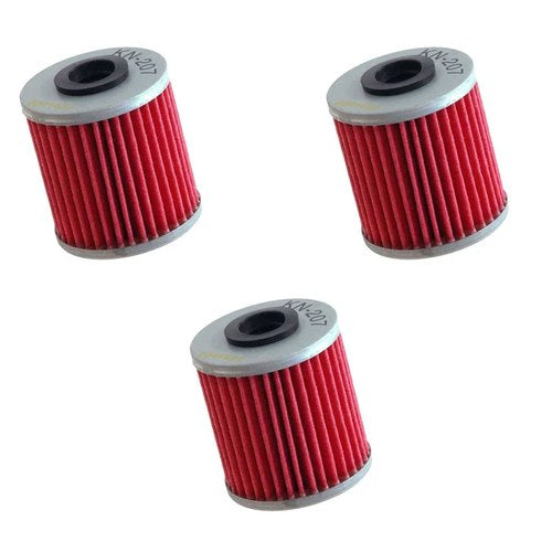 3 Pack K&N Oil Filters Kawasaki KX250 KX450 Suzuki TU250 RMZ250 RMZ450 RMX450
