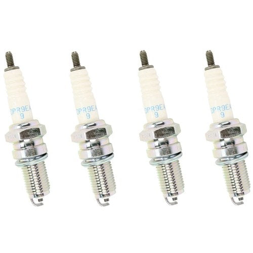 4 Pack Ngk DPR9EA-9 5329 Resistor Spark Plug Motorcycle Powersports ATV Scooter