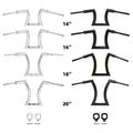 14"16"18" 20" Rise 2" Hanger Handlebar Risers Fit For Harley Sportster Softail