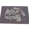 Clear Connector Insulator - 6.3mm Spade Terminal - 10 Pack - Honda CB Motorcycle