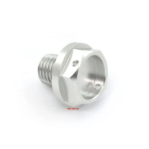 Silver CNC Aluminum Oil Drain Bolt Honda CB400 CB550 CB650 CB750 CX500 VF750 Cbr