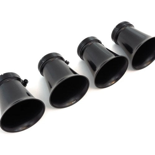 4 Pack Black Air Filter Velocity Stacks 35mm Honda CB350F CB400F Four Cafe Racer