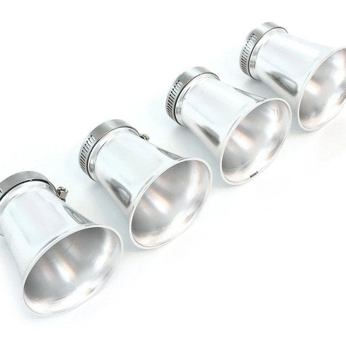4 Pack Silver Air Filter Velocity Stack 35mm Honda CB350F CB400F Four Cafe Racer