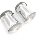 2 Pack Universal Motorcycle Silver Carburetor Air Filter Velocity Stack 50mm ID